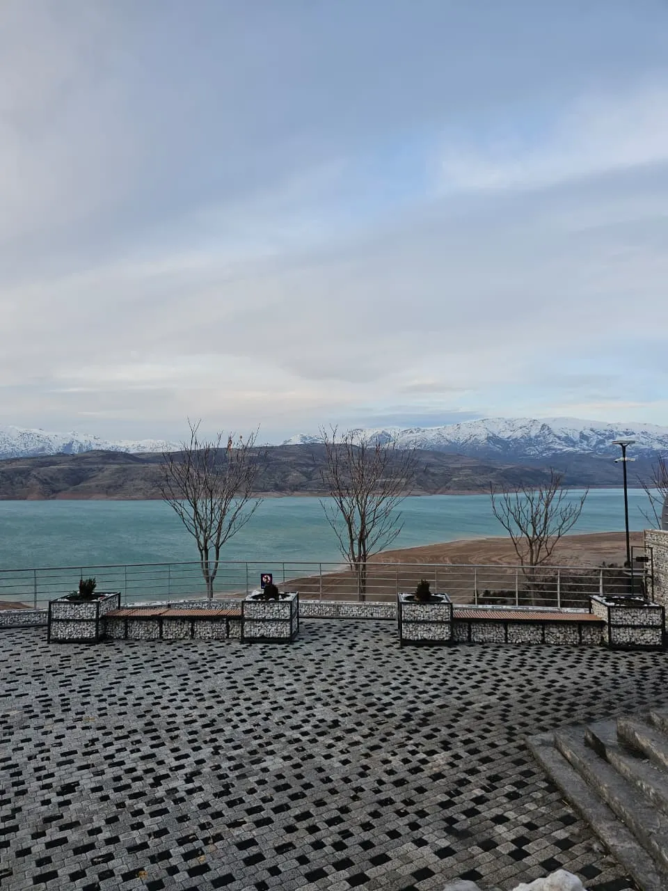 A lake in Tashkent, Uzbekistan